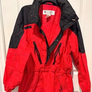 Columbia Two-Tone Red and Black Jacket